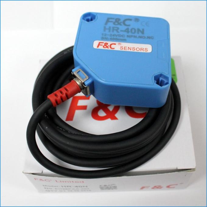 12Volt 4ワイヤー反射光電センサー スイッチPNPは正方形Sensor.jpgを拡散させます