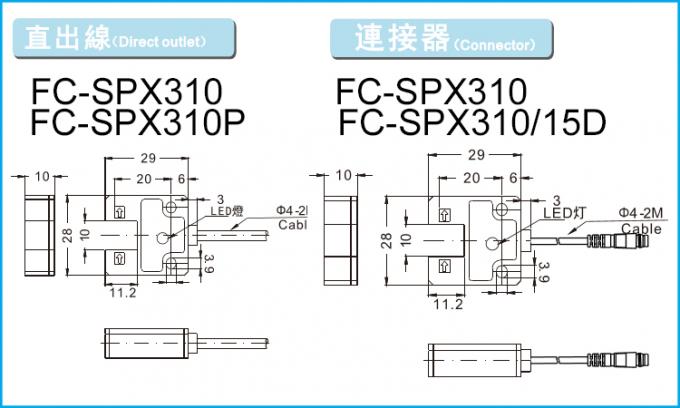 10mm U字型NPN CE.jpgのNC赤外線光電センサー無し