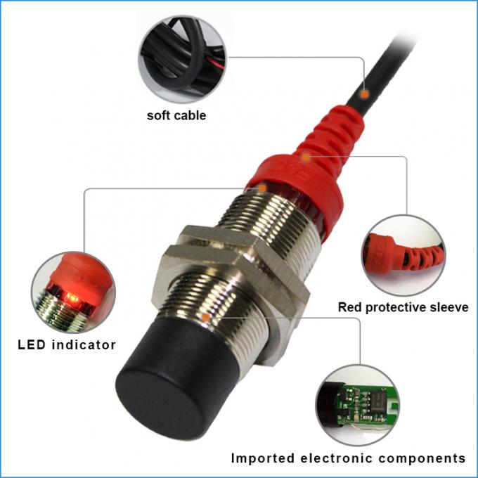 M18は誘導の近接センサー12-24VDC 8mm感知の誘導スイッチを非保護しました